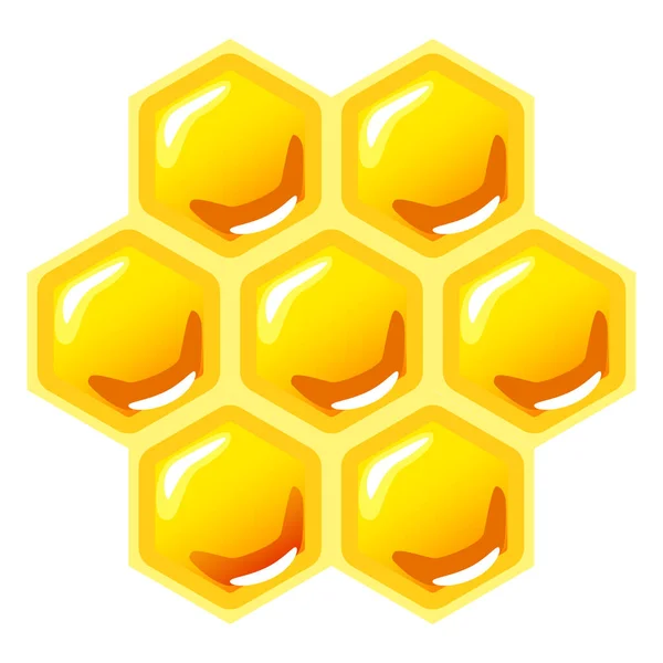 Honeycomb icon. It isolated in white — Stock Vector