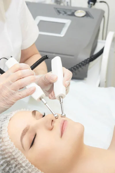 Procedimiento Cosmetología Del Spa Facial Cuidado Piel Ascensor Edad — Foto de Stock