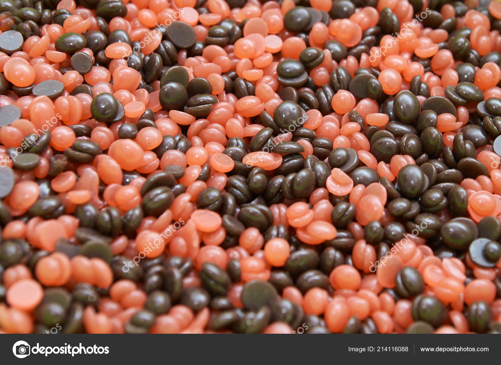 Any Color Wax Remove Hair Drop Orange Brown Cold Stock Photo
