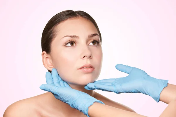 Esthetics Ultra Technology Facial Massage Beauty Spa Treatment Girl Cosmetology — Stock Photo, Image