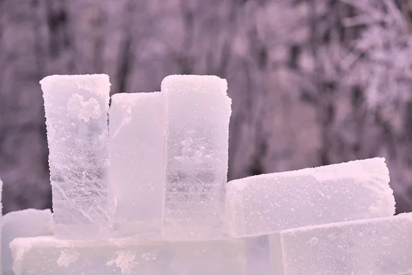 Agua Congelada Hielo Frío Nieve Blanca —  Fotos de Stock