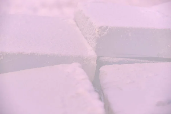 Холодный Лёд Ледяная Вода Белый Снег — стоковое фото