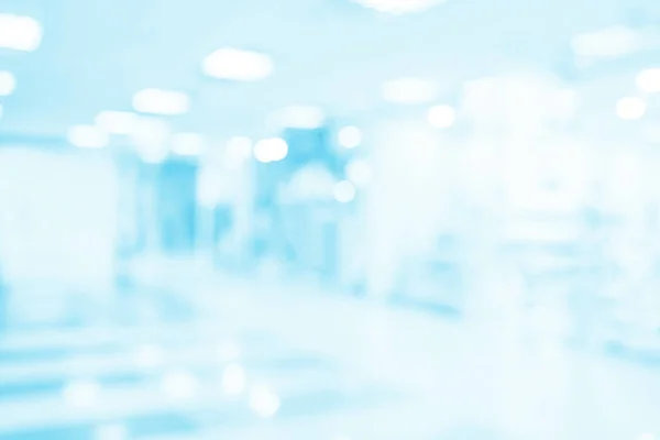 Krankenhaus Büro verschwommenen Hintergrund. Blauer Hintergrund für Business-Medizin. — Stockfoto