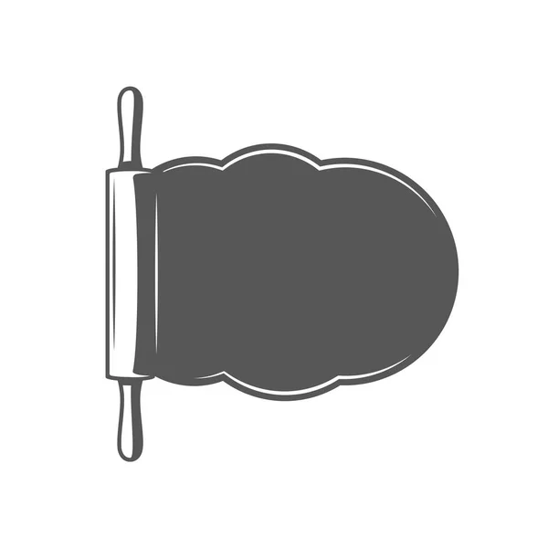 Váleček Izolované Bílém Pozadí Symbol Pro Vaření Design Logo Znak — Stockový vektor