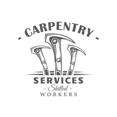 Çekiç. Modern marangozluk etiket