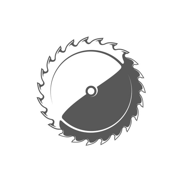 Saw blade isolated on white background