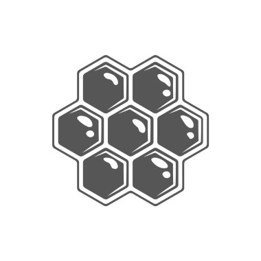 bal peteği beyaz arkaplanda izole edildi