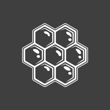 Petek siyah arka plan üzerinde izole