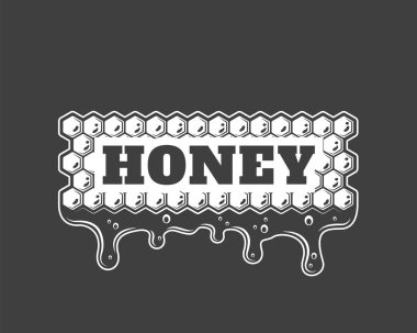 Petek siyah arka plan üzerinde izole