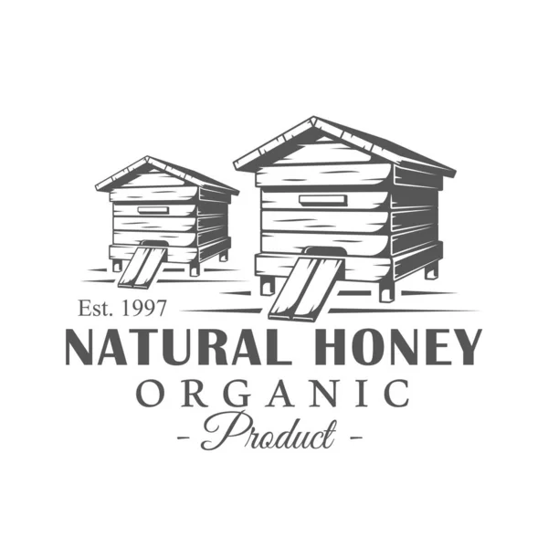 老式的蜂蜜标签 — 图库矢量图片
