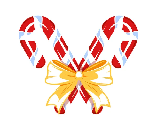 白い背景に隔離されたクリスマスキャンディ クリスマスのコンセプト Xmasのデザイン要素 漫画風 ベクターイラスト — ストックベクタ