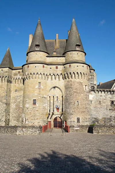 Chteau Vitre Krásného Slunného Dne Bretagne Francie — Stock fotografie