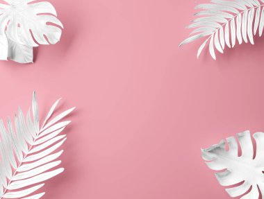 Tropikal tema arka plan doku yaprakları ile