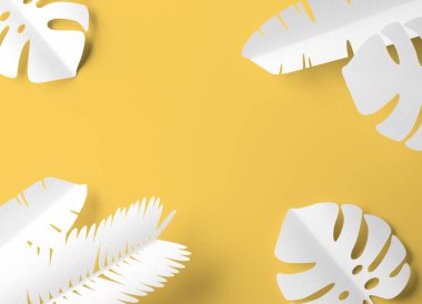 Tropikal tema arka plan doku yaprakları ile