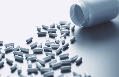 kavanozdan yakın atış düşmüş hap