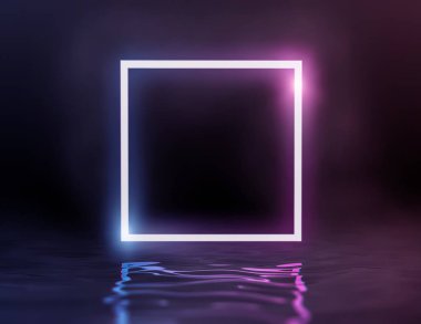 arka plan mor ve mavi neon ışıklı