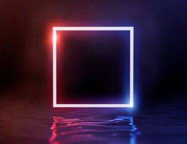 arka plan pembe ve mavi neon ışıklı