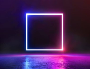 arka plan pembe ve mavi neon ışıklı
