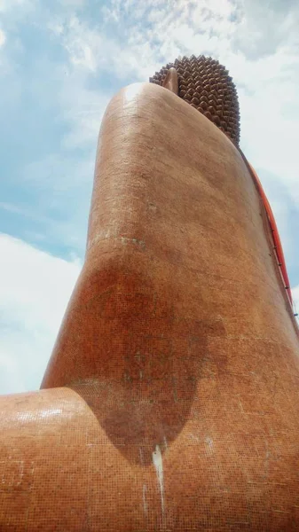 Κομψότητα Των Άγαλμα Του Βούδα Στην Ταϊλανδική Ναός — Φωτογραφία Αρχείου