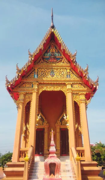 Belle Église Dans Temple Thaïlandais — Photo