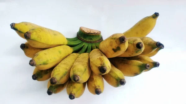 Banana Matura Sfondo Bianco — Foto Stock