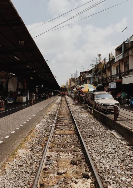 Tren Istasyonu Terk Etmektir — Stok fotoğraf