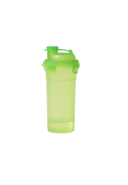 Sports Green Water Bottle Isolated White — Stock Photo, Image