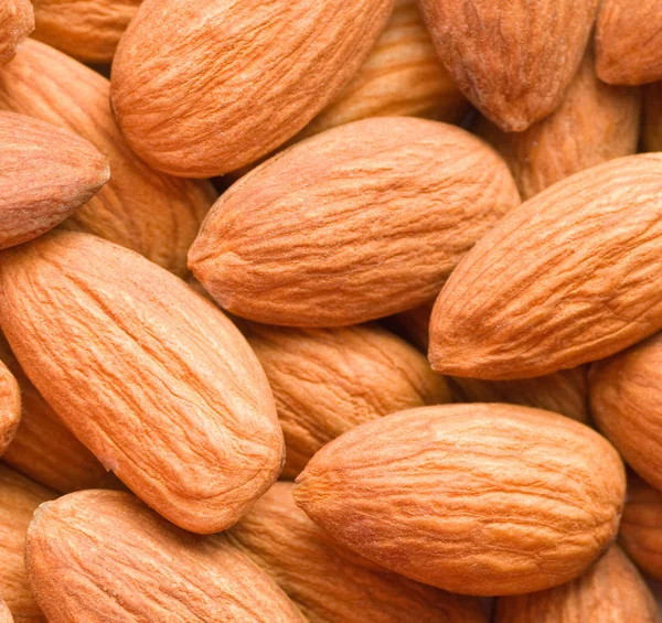 Des Amandes Renversées Vue Dessus — Photo