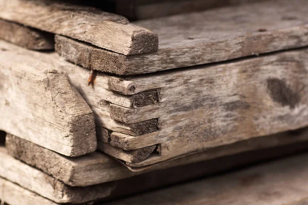 Parte de la vieja caja de madera . — Foto de Stock