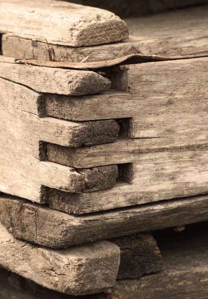 Parte de la vieja caja de madera . — Foto de Stock