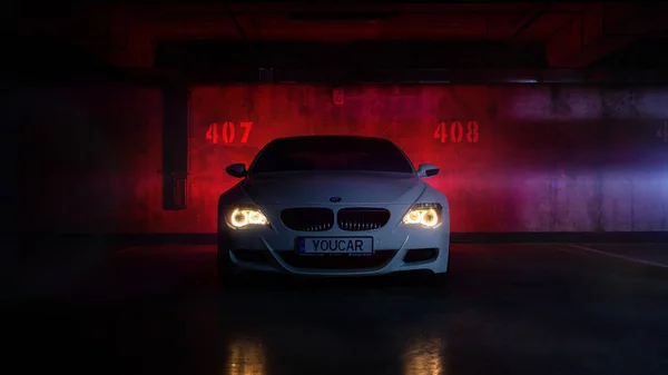 Bmw Parking Lot — Stock Photo, Image