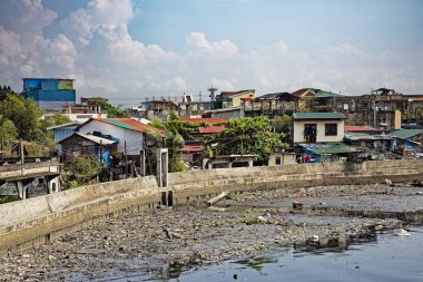 Yoksulluk, sokaklarda Manila Filipinler başkenti