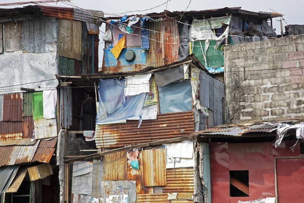 Pobreza Nas Ruas Manila Capital Das Filipinas — Fotografia de Stock