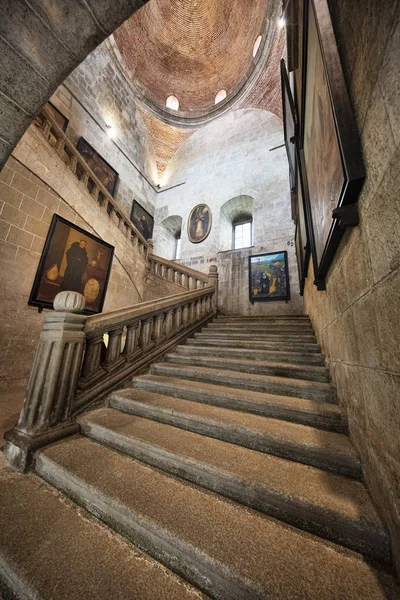 Manila Filipinas Octubre 2018 Escalera Piedra Museo Iglesia San Agustín —  Fotos de Stock