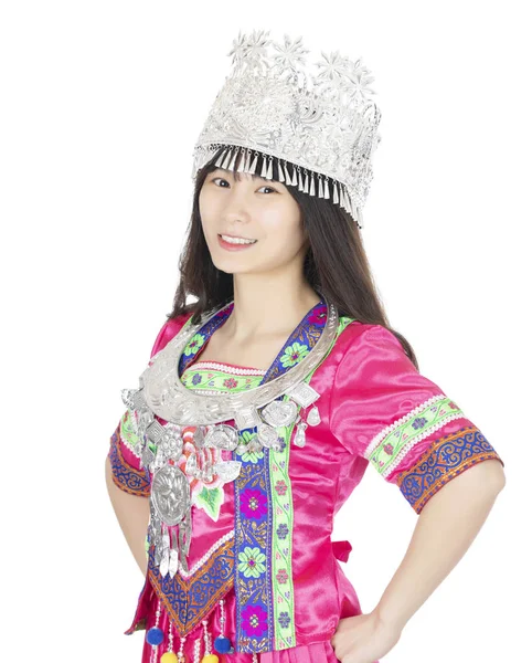 Chinese woman dressed in traditional Chinese festival costumes i — Stock Photo, Image