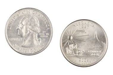 Nebraska 2006p Devlet Hatıra Mahallesi beyaz bir b izole