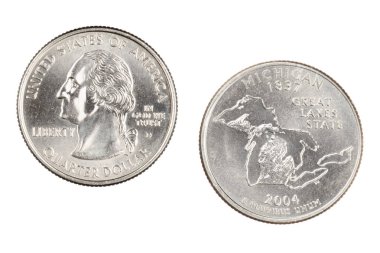 Michigan 2004d devlet Hatıra Mahallesi beyaz bir b üzerinde izole