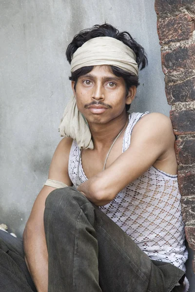 Local vender in a outdoor market in Rajasthan India — Stock Photo, Image