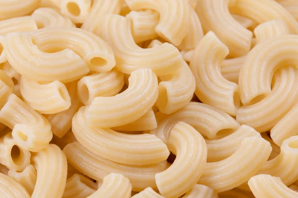 Background Close Plate Cooked Elbow Macaroni — Stock Photo, Image