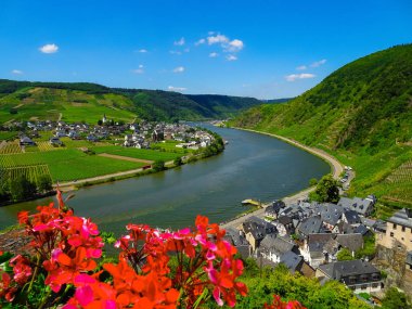 Beilstein small village on the Moselle clipart