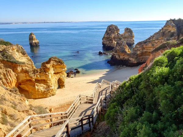 Costa Algarve Lagos Portuga — Foto de Stock