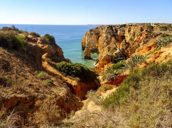 Kust Van Algarve Lagos Portuga — Stockfoto