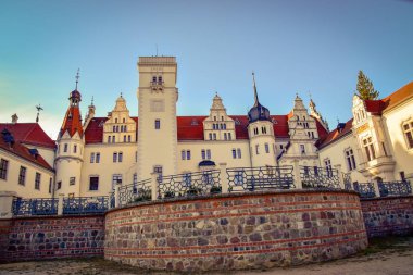Uckermark Templin Brandenburg yakınındaki kale Boitzenburg