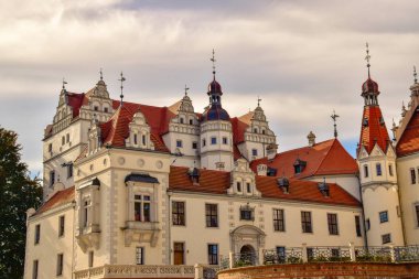 Uckermark Templin Brandenburg yakınındaki kale Boitzenburg