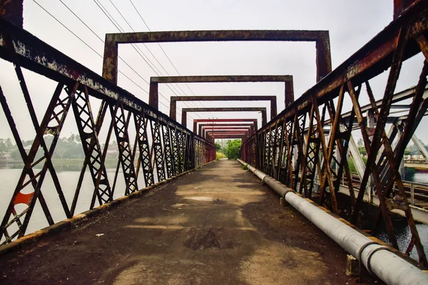 Vecchio Ponte Acciaio Bentota Nello Sri Lanka — Foto Stock