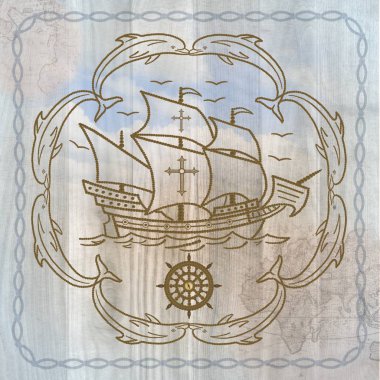 Pusula çapa direksiyon Dünya Rüzgar gülü