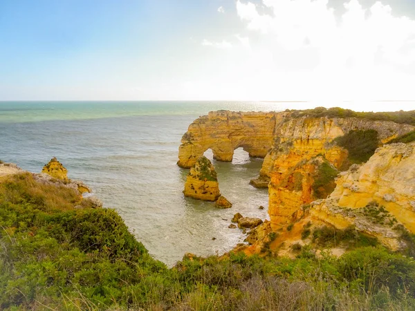 Wybrzeże Algarve Portugalii Lagos Faro Albufeira — Zdjęcie stockowe