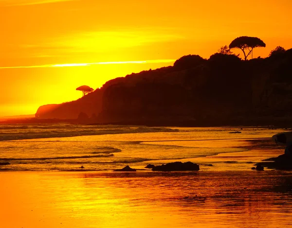 Sunrise Sunsets Algarve Coast Portugal Lagos Faro Albufeira — Stock Photo, Image