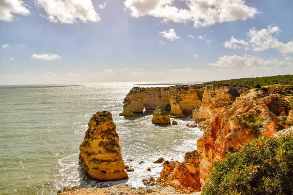 Algarve Portugalii Jednym Najpiękniejszych Krajobrazów Świecie — Zdjęcie stockowe