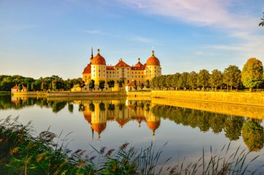 Tarihi av köşkü Moritzburg, barok lodge Moritzburg